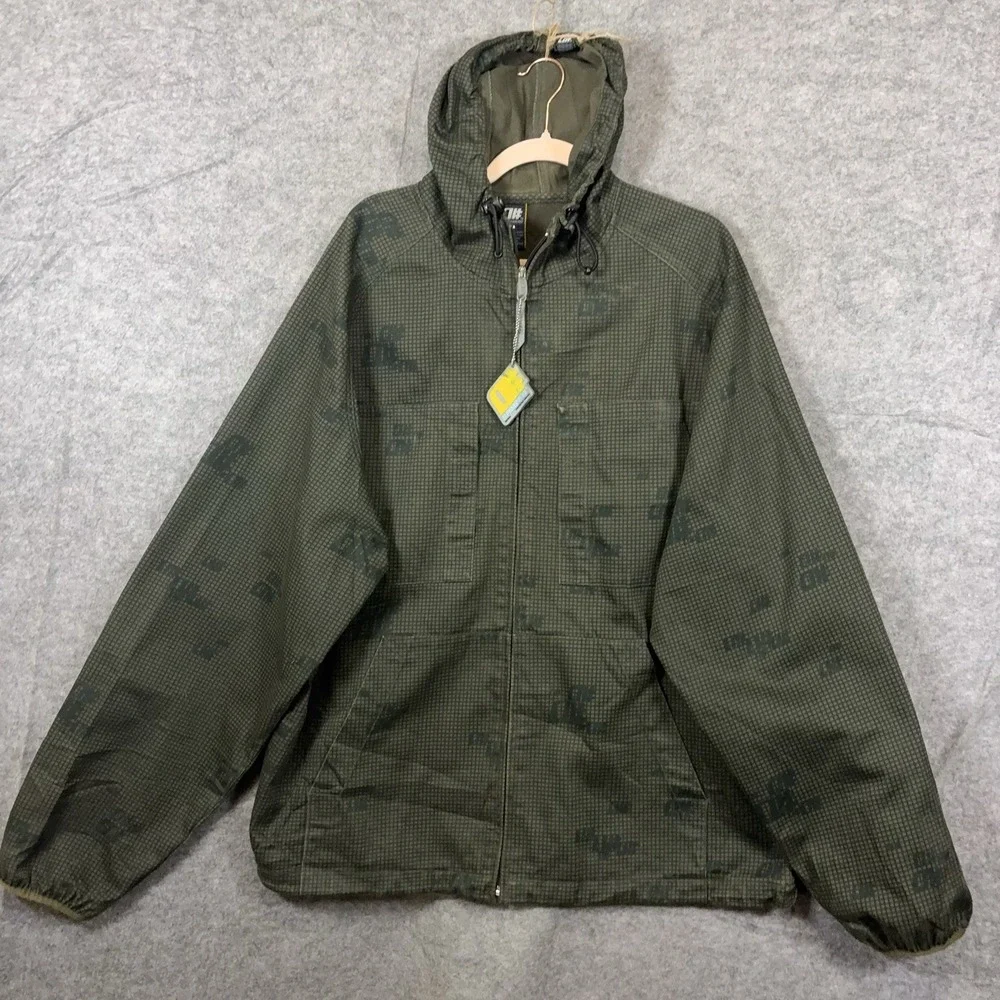 Alphanumeric hooded jacket